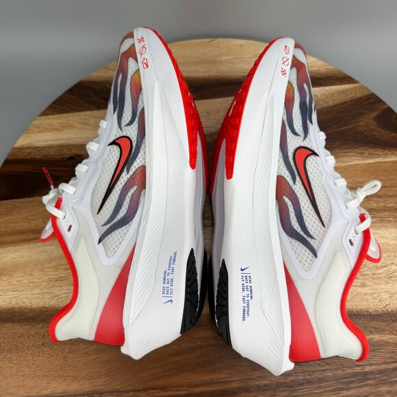 Nike Zoom Fly 6 Premium Running Shoes Men's 9.5 Ekiden Fire White Red HQ3498-100 - Picture 7 of 9